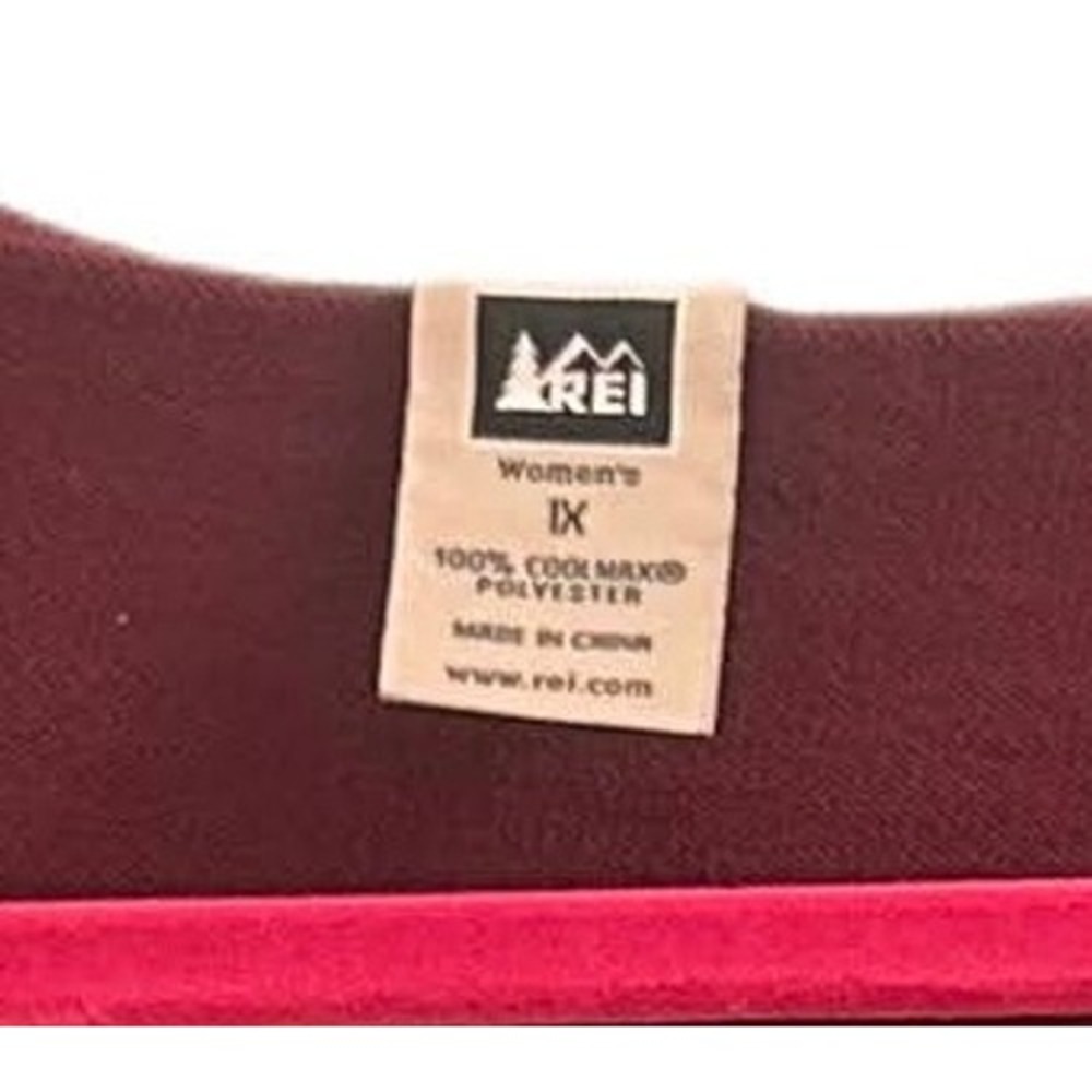 REI Coolmax Womens Top  1X Burgundy Long Sleeve Outdoor, Hiking Stretch Casual - Picture 7 of 7